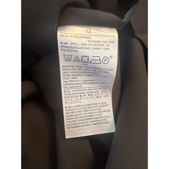 Banana Republic Sculpted Blousant Waist Sleeveless Mini Dress Size 12 Black NWT - Picture 11 of 11